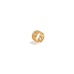 PIERŚCIONEK CUFF AŻUROWY- R.R.26