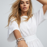 BRANSOLETKA CUFF ORGANIC LIQUID SREBRNA- STATEMENT PIECES
