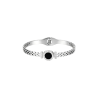 BRANSOLETKA BANGLE ZEGAREK SRENRNA- BS.C BIŻUTERIA ZE STALI TYTANOWEJ SZTYWNA OTWARTA BANGLE