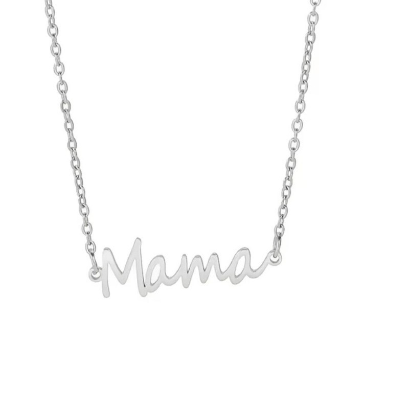 NASZYJNIK MAMA SREBRNY- THE MOMENT