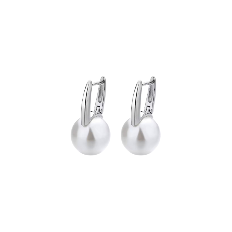 KOLCZYKI POSREBRZANE Z DUŻĄ SZTUCZNĄ PERRŁĄ-BIG PEARL KOLCZYKI POSREBRZANE Z DUŻĄ SZTUCZNĄ PERRŁĄ-BIG PEARL