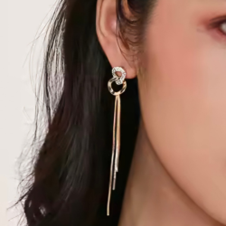 KOLCZYKI GLAMOUR Z KRYSZTAŁAMI- REBEL QUEEN