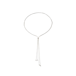 NASZYJNIK MIEDZIANY POSREBRZANY- SILVER TIE