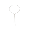 ŁAŃCUSZEK LINKA POSREBRZANY PODWÓJNA KRAWATKA- SILVER TIE