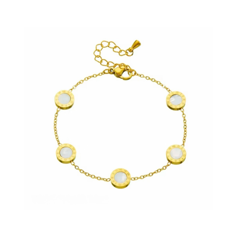 BRANSOLETKA Z MASĄ PERŁOWĄ- URBAN CHIC