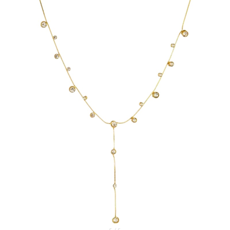 NASZYJNIK KRAWAT Z KRYSZTAŁAMI- URBAN CHIC