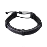 BRANSOLETKA MĘSKA ZE SKÓRY- BRAIDED STRING