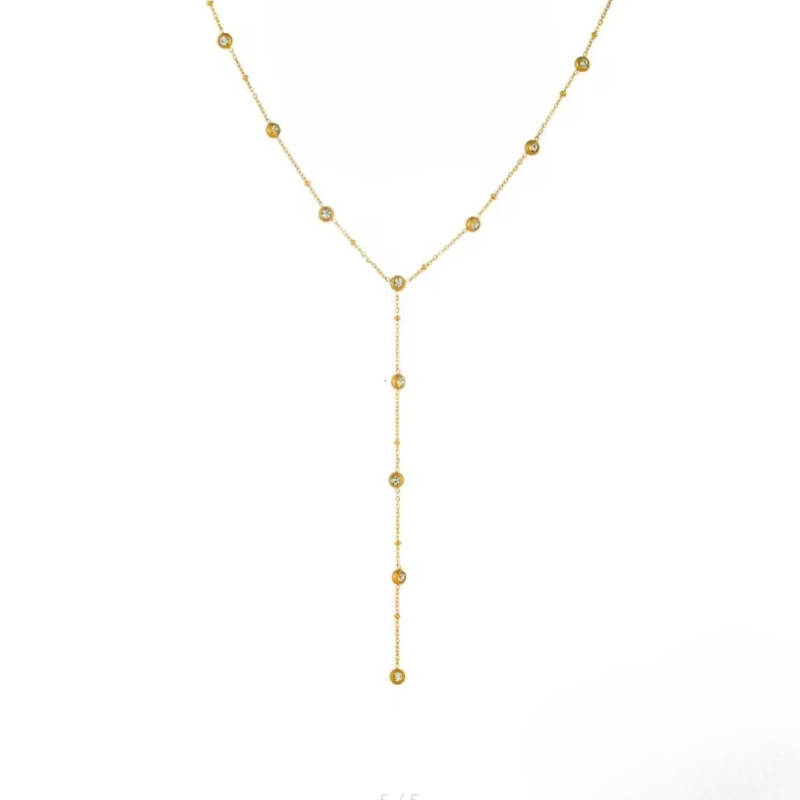 NASZYJNIK KRAWAT Z KRYSZTAŁAMI- URBAN CHIC