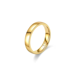 OBRĄCZKA Z TYTANU POZŁACANA- CLASIC GOLD