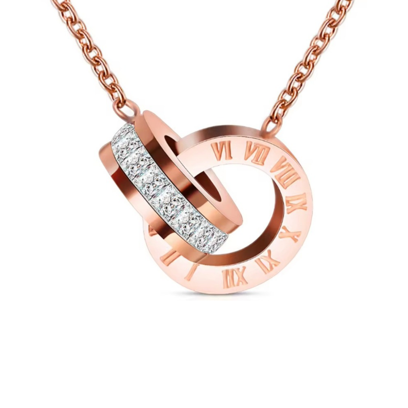 ŁAŃCUSZEK I ZAWIESZKA KOŁA Z KRYSZTAŁAMI- URBAN CHIC