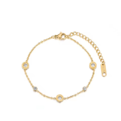 BRANSOLETKA Z KRYSZTAŁAMI- URBAN CHIC