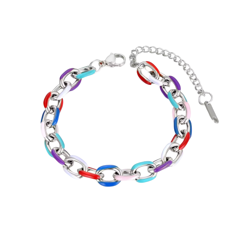 BRANSOLETKA CHUNKY EMALIOWANA- REBEL QUEEN