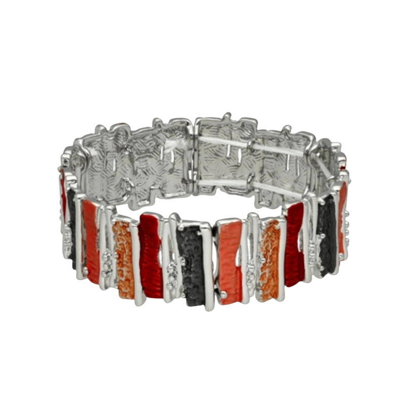 BRANSOLETKA Z WIELOKOLOROWĄ EMALIĄ- STATEMENT PIECES