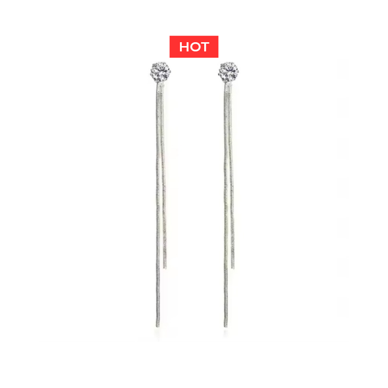 KOLCZYKI Z KWARCEM- URBAN CHIC