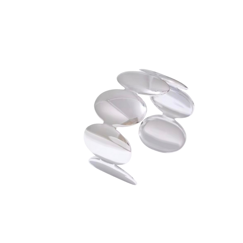 BRANSOLETKA MIRROR CUFF OWAL- STATEMNT PIECES