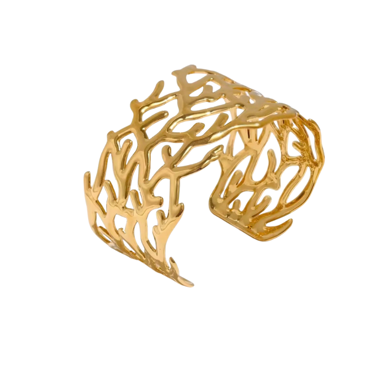 BRANSOLETKA CUFF RAFA ZŁOTA- STATEMNT PIECES