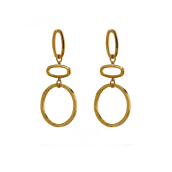 KOLCZYKI MŁOTKOWANE OWAL- STATEMNT PIECES