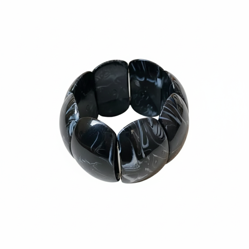 BRANSOLETKA MODUŁOWA AKRYLOWA GRANATOWA- STATEMENT PIECES