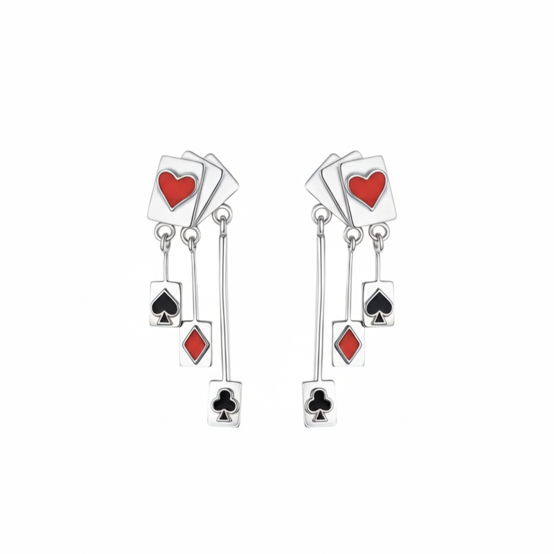 KOLCZYKI ŁAŃCUSZKAMI WONDERLAND- REBEL QUEEN