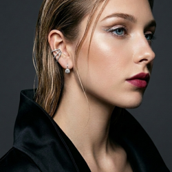 KOLCZYKI KLASYCZNE Z CYRKONIĄ- THE MOMENT BIZUTERIA WYKONANA ZE SREBRA 925 NA PREZENT ELEGANCKA KLASYCZNA NA ŚLUB