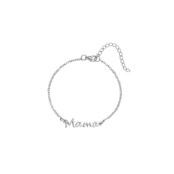 BRANSOLETKA MAMA SREBRNA- THE MOMENT PREZENT DLA MAMY I PRZYSZŁEJ MAMY STAL MINI ALISTYCZNA SREBRNA