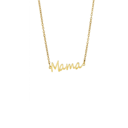 NASZYJNIK MAMA ZŁOTY- THE MOMENT CELEBRYTKA ZE STALI PREZENT DLA MAMY PRZYSZŁEJ MAMY CHOKER