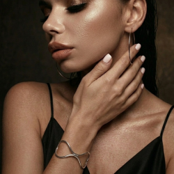 BRANSOLETKA CUFF AŻUROWA SREBRNA- STATEMENT PIECES