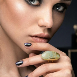 PIERŚCIONEK REGULOWANY SZAŁOWIOWY- STATEMENT PIECES