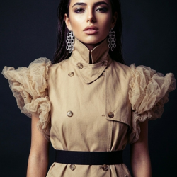 KOLCZYKI MŁOTKOWANE SREBRNE- STATEMENT PIECES