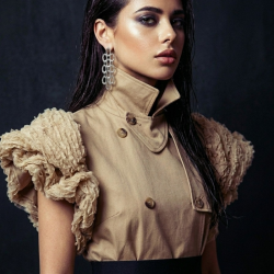 KOLCZYKI MŁOTKOWANE SREBRNE- STATEMENT PIECES