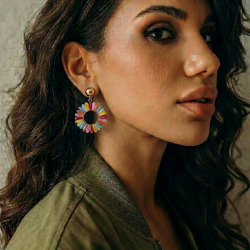 KOLCZYKI Z TĘCZOWYMI KRYSZTAŁAMI- STATEMENT PIECES